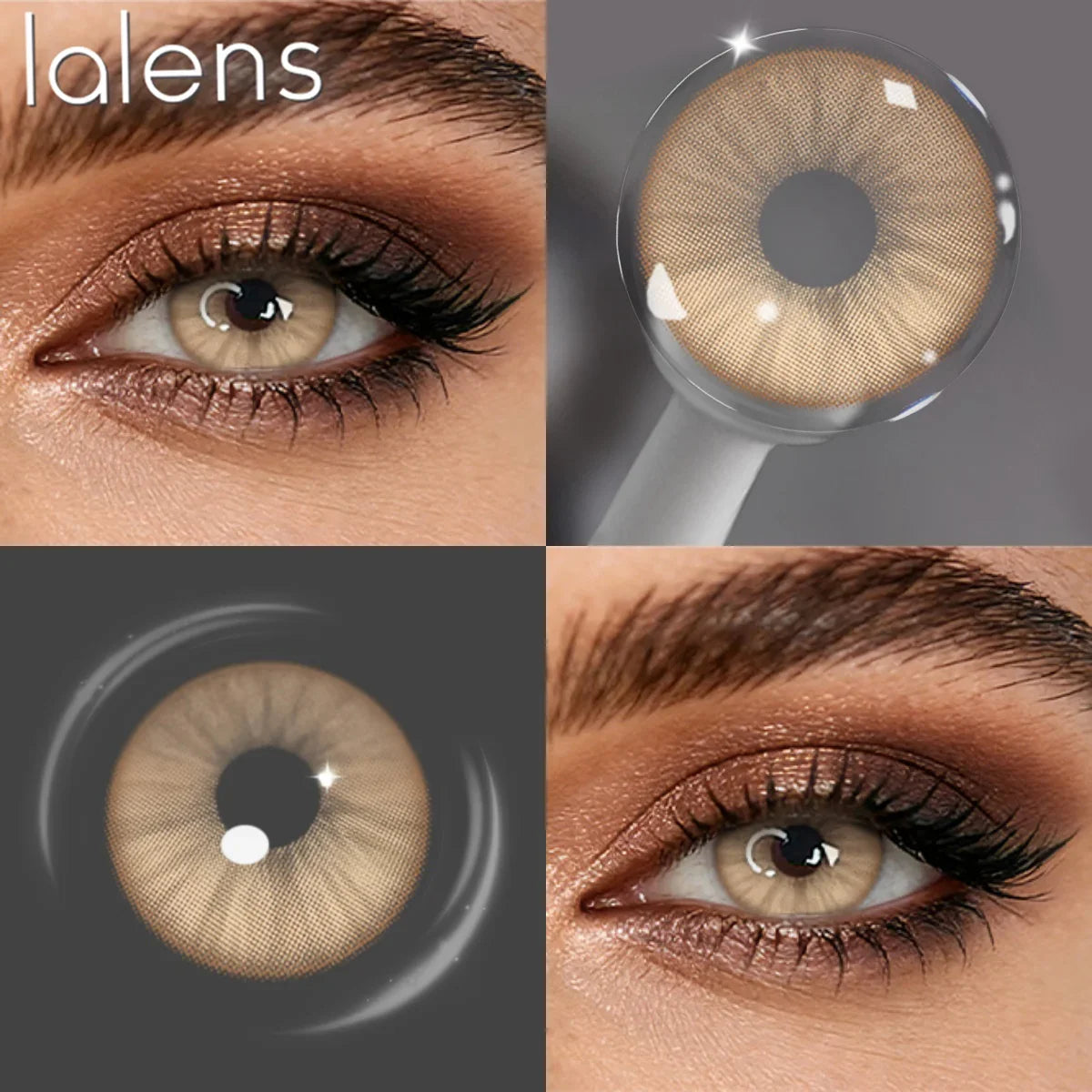 Colored Contact Lenses with Prescription 6 Months Disposable Blue Soft Contacts for Eyes Natural Makeup Lens
