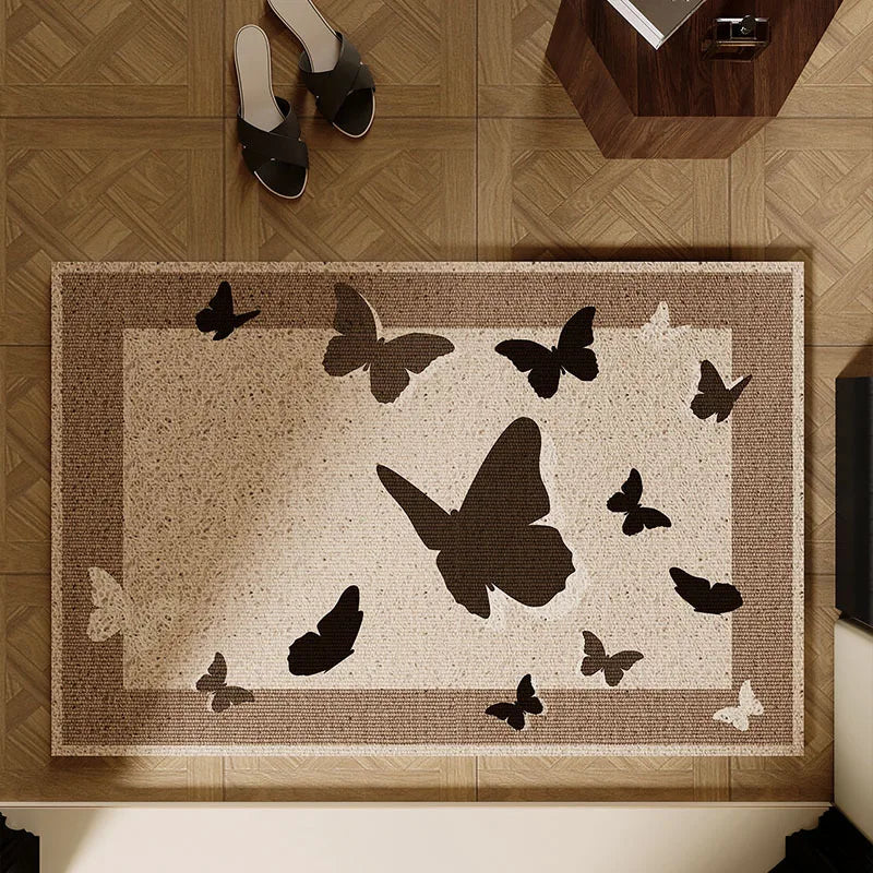 Geometric Wire Loop Doormat Non-Slip Heavy Duty Entrance Mat for Indoor & Outdoor Easy Clean Scraper Front Door Rug