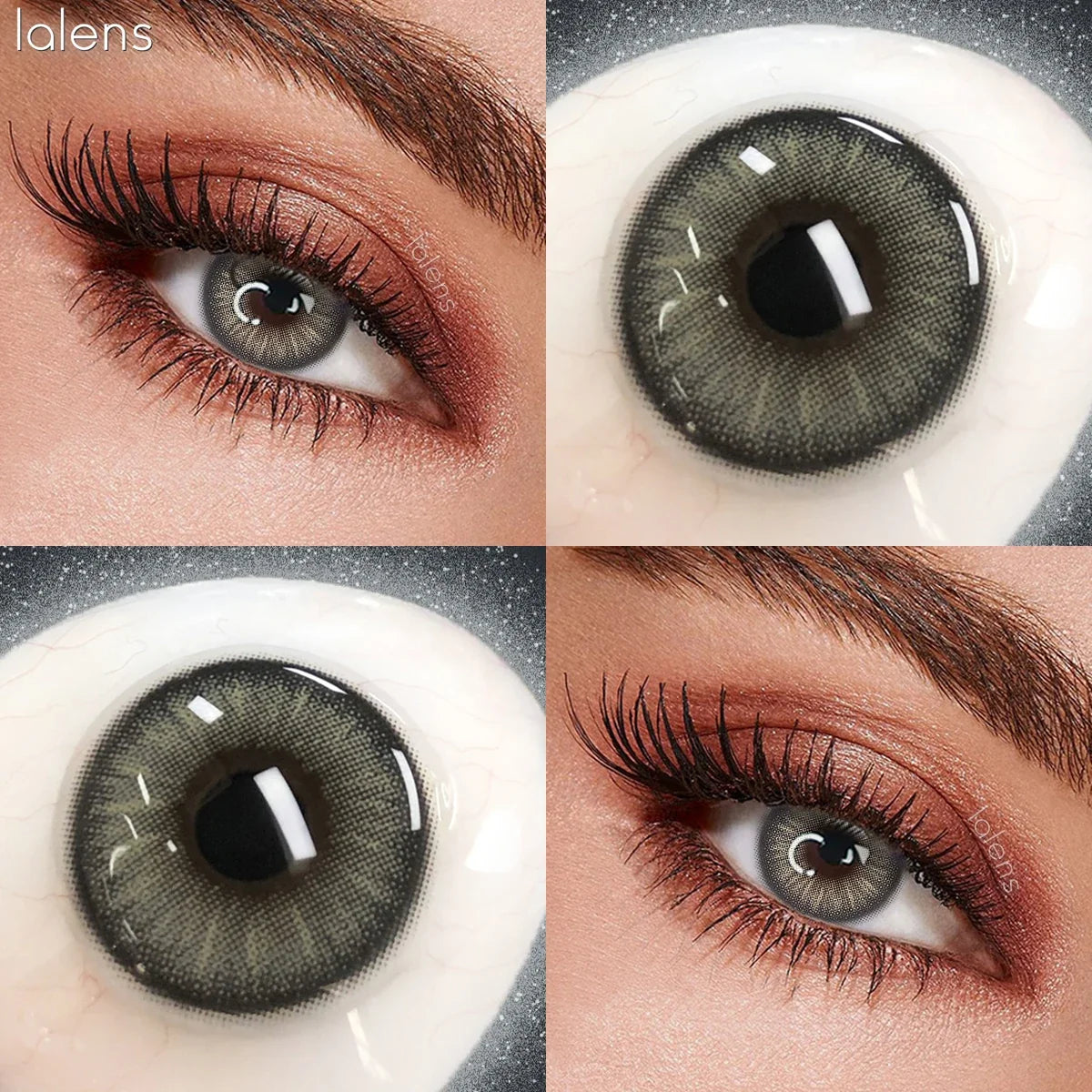 Natural Brown Half Yearly Disposable Colored Contact Lenses Daily Cosmetic Eye Contacts for Dating Makeup