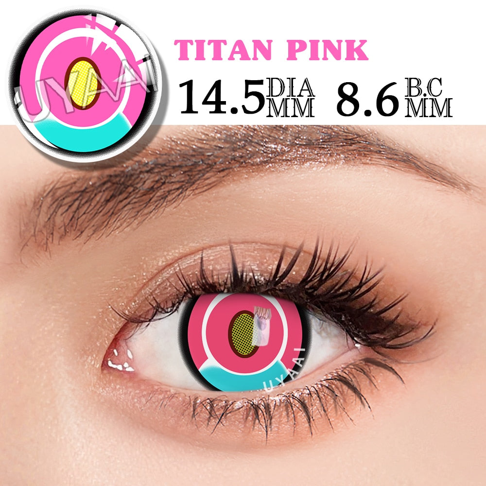2Pcs/1Pair Anime Contact Lenses For Eyes Cosplay Color Lenses Pupils Makeup Anime Accessories Eye Contacts Cosplay Lens