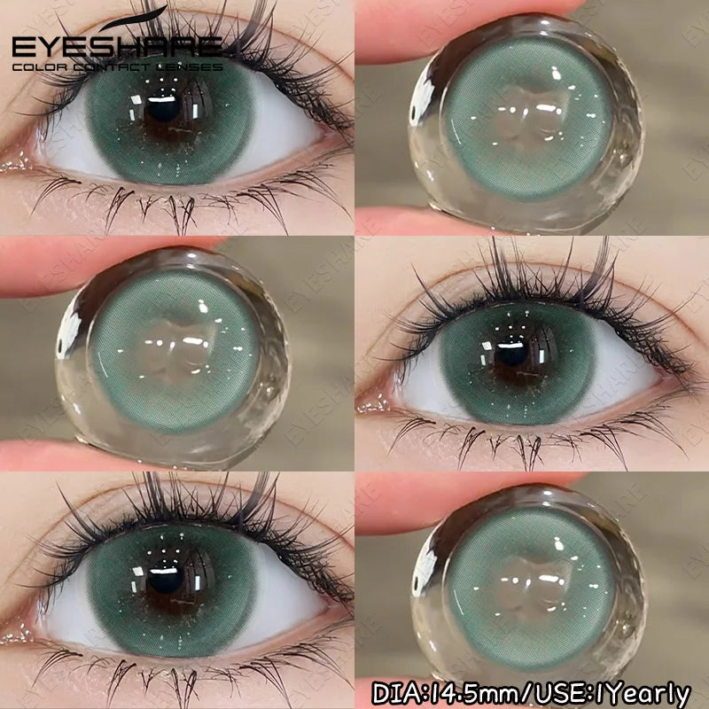 1 Pair Blue Color Contact Lenses for Eyes Cosmetic Korean Brown Contact Cosmetic Eye Contacts lenses doll'eye softlenses