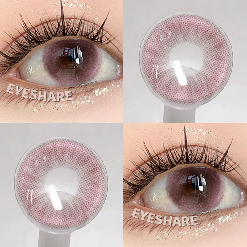 1 Pair Color Contact Eye Color Lenses Makeup Natural Brown Lens Cosmetics Gray Eyes Lenses Woman Makeup Blue Beauty Con