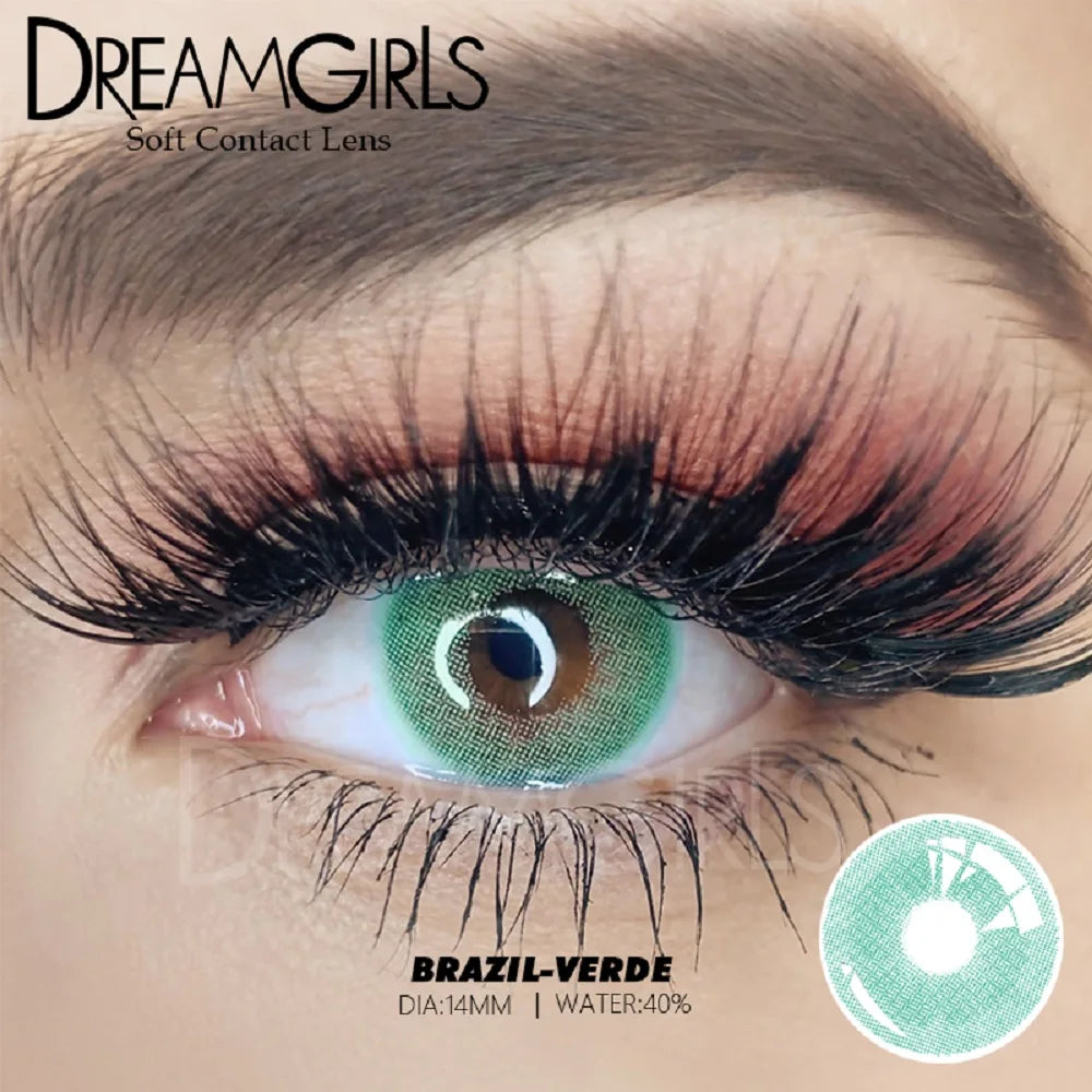 1Pair Brazil Famous Solitica Natural Color Contact lens Soft Contact Lenses Natural color Beauty pupil Yearly Used