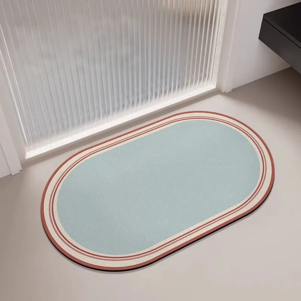 Dopamine Diatom Mud Bathroom Floor Mat Carpet Toilet Door Absorbent Quick Drying Anti Slip Foot Mat Kitchen Door Mat