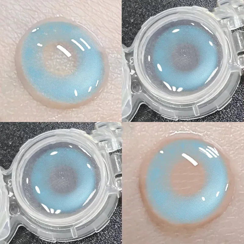 1Pair Grey Contact Lenses for Eyes Colored Lenses Beauty Pupils Soft Lens Make up Fashion Lenses Yearly Use Fast Shipping