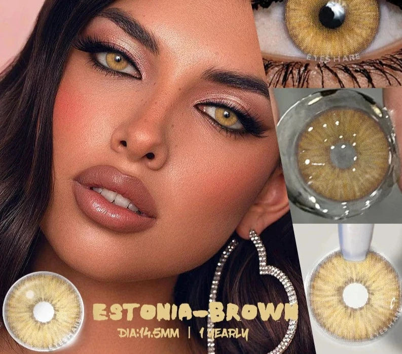 1pair Colored Contact Lenses for Eyes Natural Look Gray Eye Lenses Brown Contact Blue Lenses Fast Delivery Green Lenses