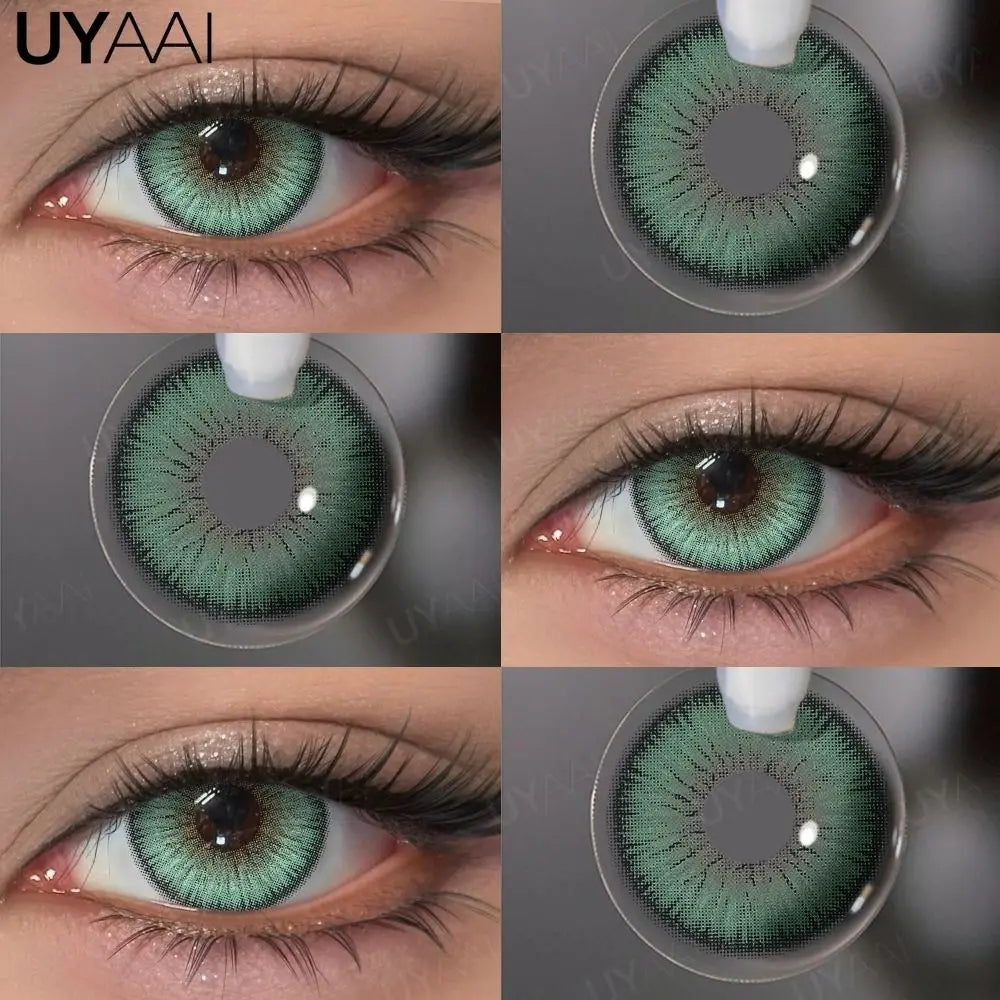 Color Contact Lenses Beauty Blue Lens Makeup Big Eyes Black Gray Contacts Lenses Green Pupils Natual Brown Pupils Cosmetic