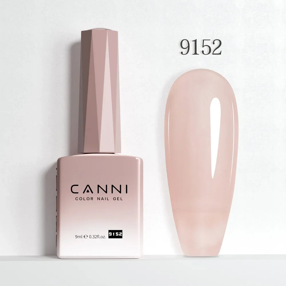 Nail Gel Polish HEMA FREE Translucent Jelly Gel Varnish Semi Transparent Super Glossy Ultra Consistency Round Shape Brush