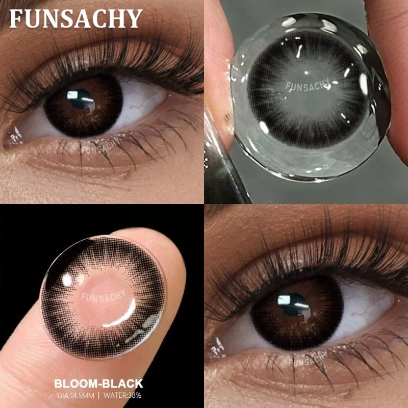2pcs Brown Contact Lenses for Eyes Beautiful Pupils Yearly Cosmetic Blue Gray Colored Lens Brown Natural Lens Fast Ship