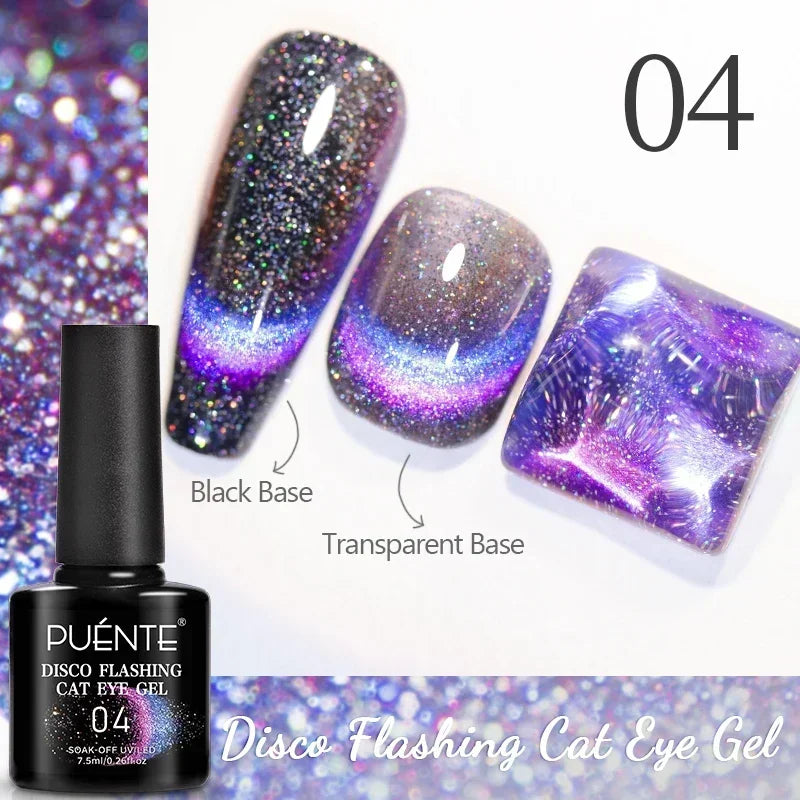 7.5ML Amber Moonlight Cat Magnetic Gel Nail Polish WaterLight Cat Eye Gel Soak Off Semi-Permanent Nail Art Varnish For Manicure