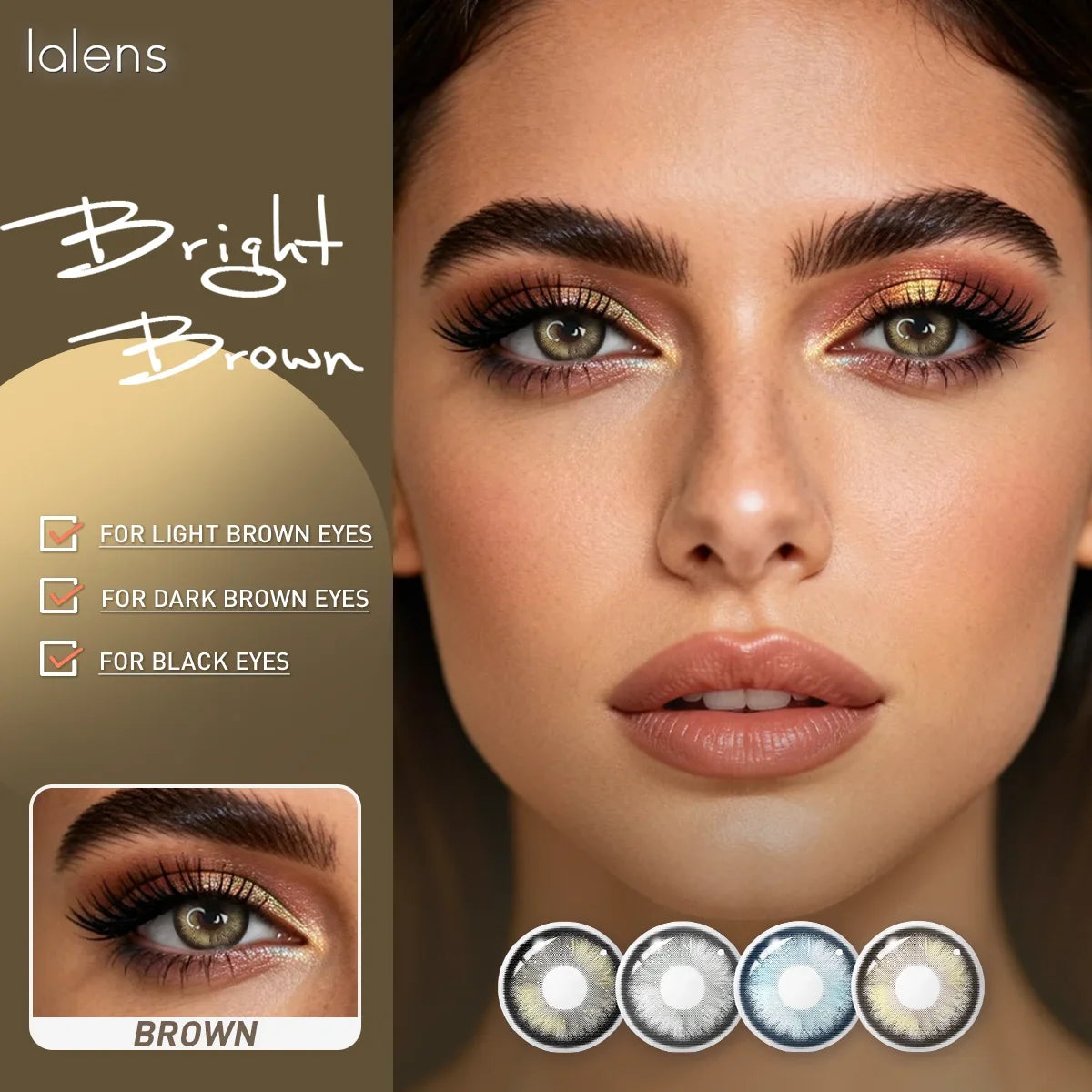 14.5mm Bright Grey Colored Contact Lenses Half Yearly Disposable Soft Lens for Daily Outfit Party Look Eye Beauty Makeup