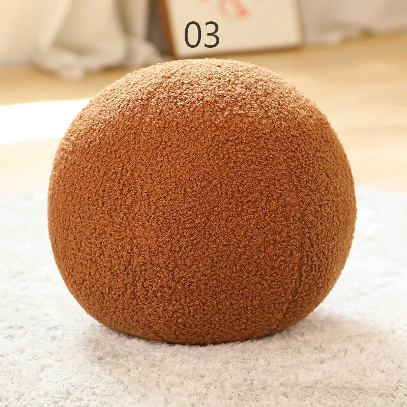 Nordic Style Spherical Pillow Stuffed Decoration Plush Sofa Bay Window Decoration Throw Pillow Soft Photography Prop New