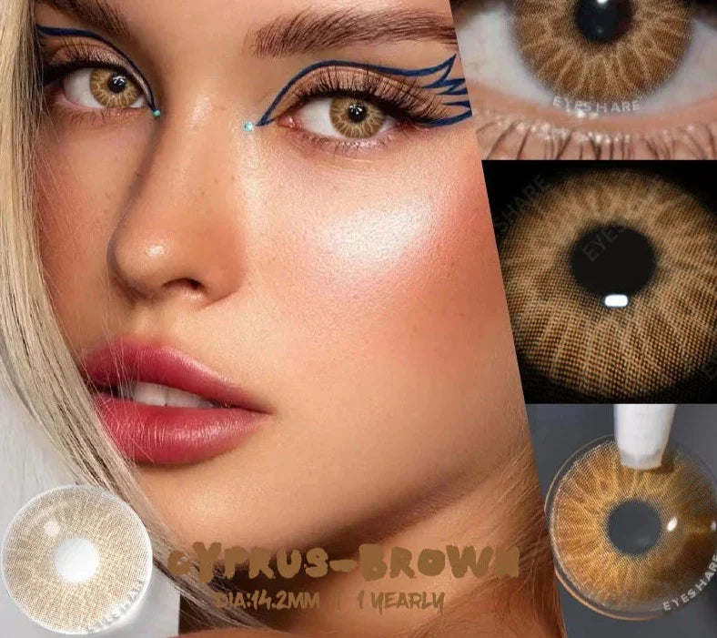 1pair Colored Contact Lenses for Eyes Natural Look Gray Eye Lenses Brown Contact Blue Lenses Fast Delivery Green Lenses