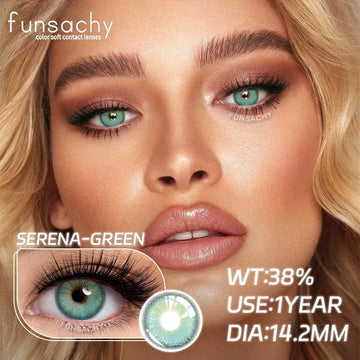 1 Pair New Colored Contact Lenses for Eyes Brown Graduated Fashion Gray Eyes Lenses Yearly Beauty Makeup Lens Women