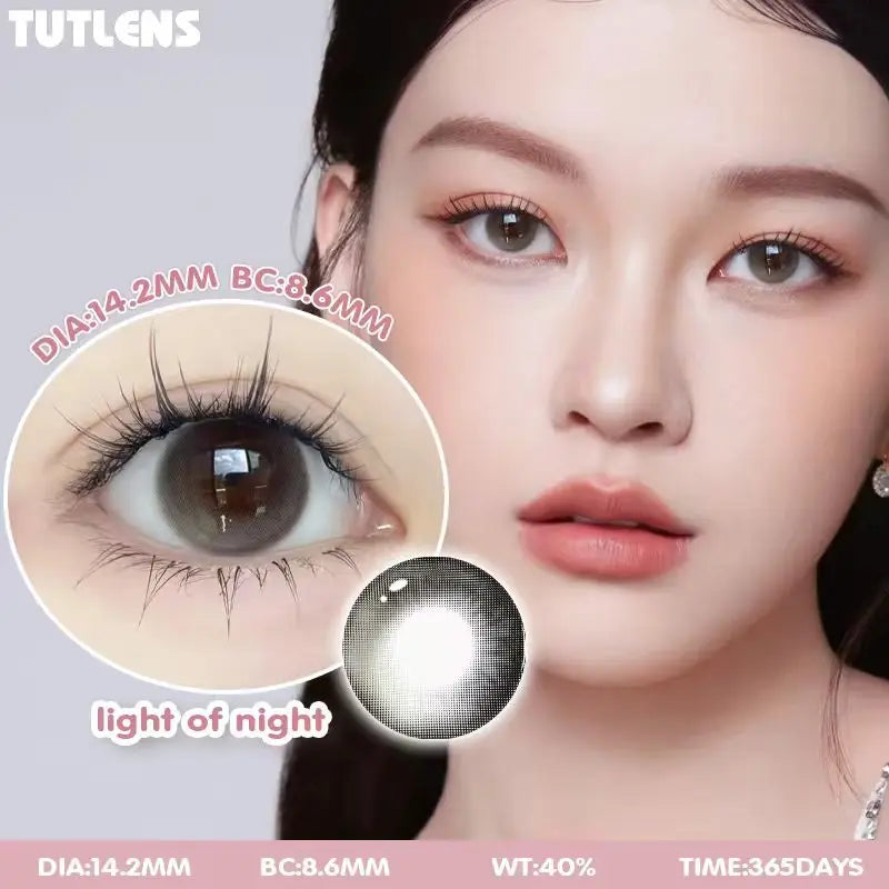 Mixed Tricolor Half Year Colored Contacts 2Pcs