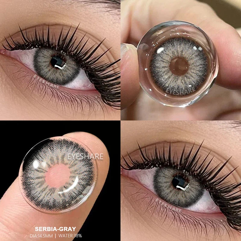 NEW Colored Contact Lenses for Eyes Natural Eye Lenses Green Contact Gray Lenses Blue Lenses Fashion Lenses 1 Pair