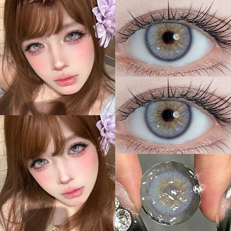 2pcs Avatar Series Myopia Color Contact Lenses for Eyes Makeup Blue Pupils Korean Lenses 14.2mm Yearly Fast Shipping