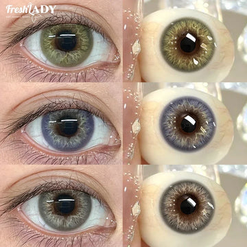 1 Pair Twilight Forest Series Colored Contact Lenses Natural Green Pupils Eyes Contact lenses Soft Contacts 14.50mm