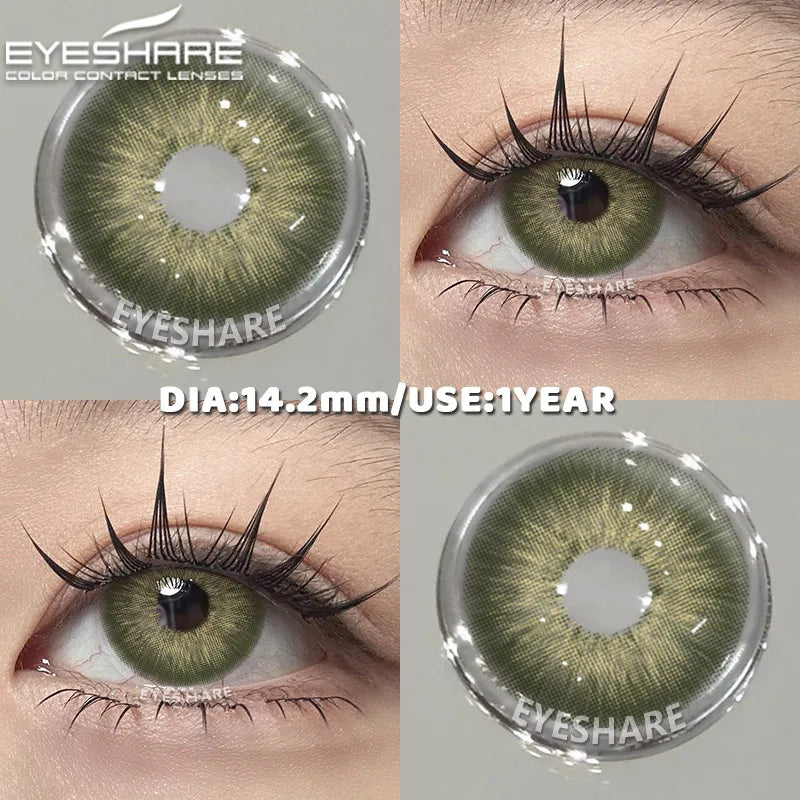 Blue Colored Contact Lenses Cute Eyes Contacts Beauty pupils Korean lenses Eye Enlarge Coloured Contact Lens softlenses