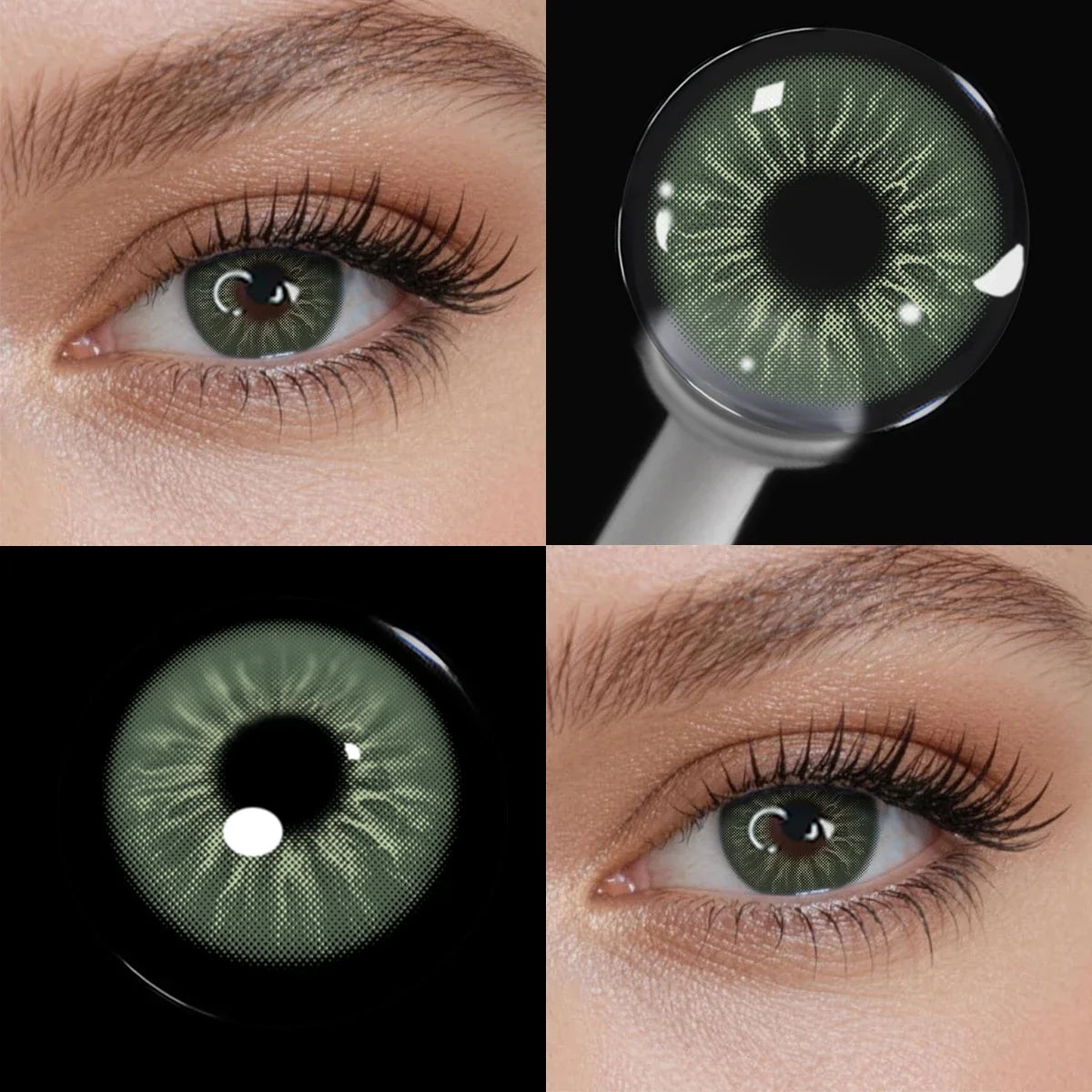 14.2mm 6 Months Disposable Soft Colored Eye Contact Lenses 2Pcs Natural Daily Look Cosmetic Contacts Lens