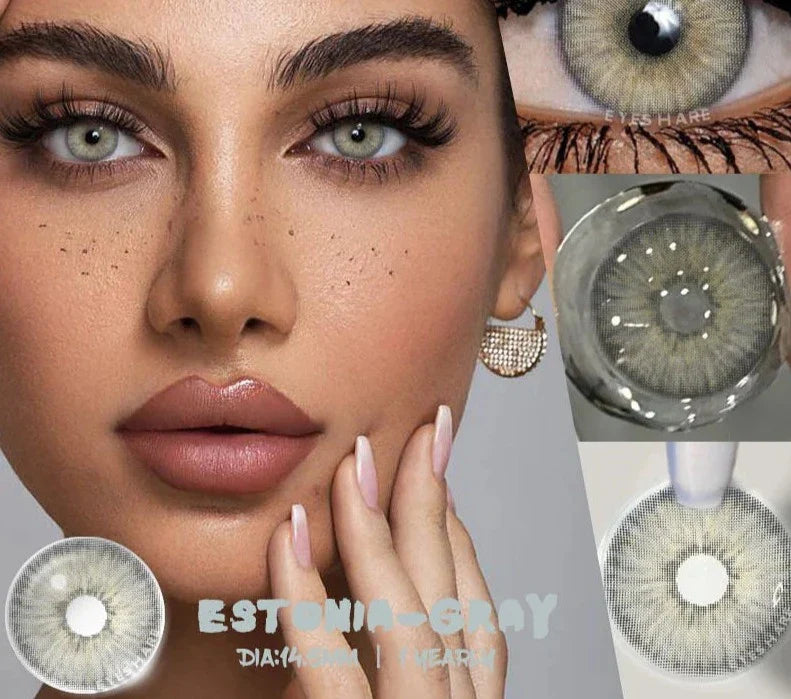 1pair Colored Contact Lenses for Eyes Natural Look Gray Eye Lenses Brown Contact Blue Lenses Fast Delivery Green Lenses