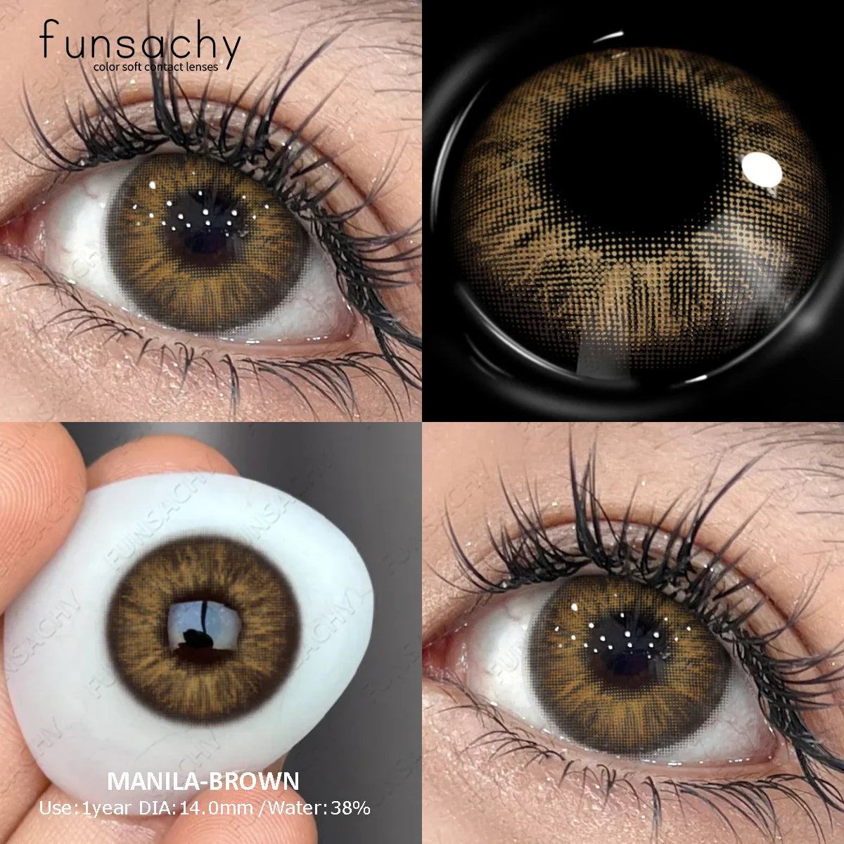 1 Pair New Myopia Blue Contacts Lenses With Diopters Prescription Fashion Colored Contact Lens for Eyes 0~-8.00 Degree