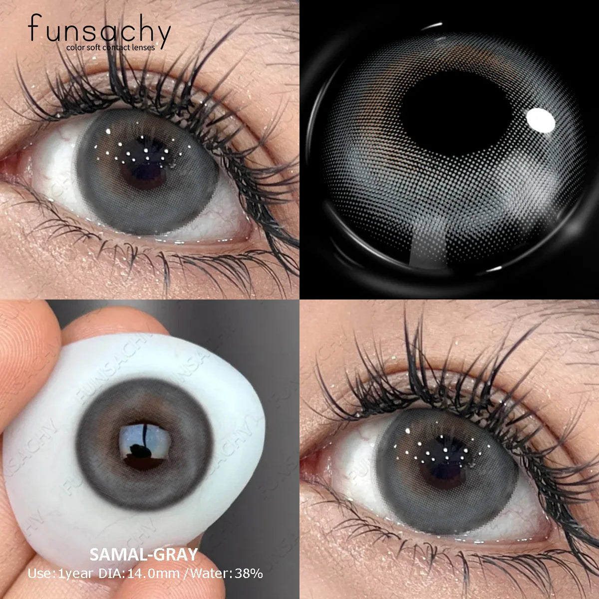 1 Pair New Myopia Blue Contacts Lenses With Diopters Prescription Fashion Colored Contact Lens for Eyes 0~-8.00 Degree