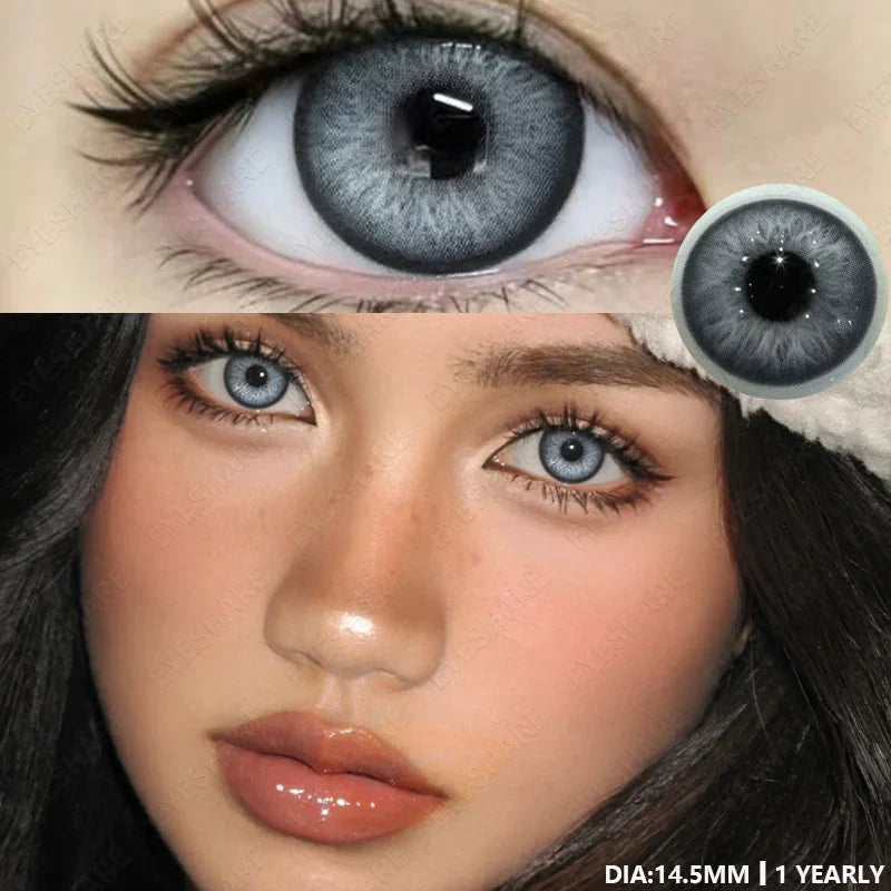 Natural Color Lens Eyes 1Pair Brown Color Contact Lens For Eyes Yearly Use Eyes Blue Eye Contacts Green Contact Lenses
