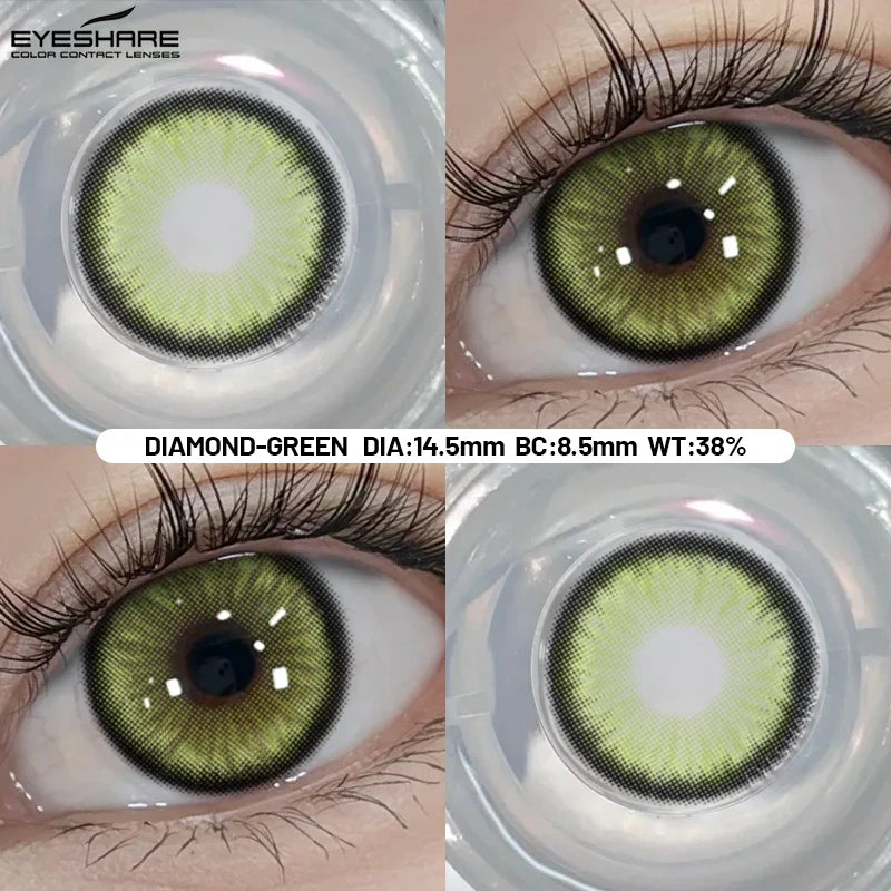 Big Eyes Color Contact Lenses Fashion Blue Colored Contact Lense Brown Softlenses Green Beauty Pupils Yearly Use