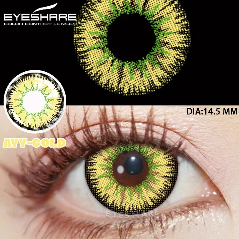 Colorful Contact Lenses for Eyes 1pair Cosplay Color Contact Lenses Anime Accessories Anime Lenses Yearly Red Lenses