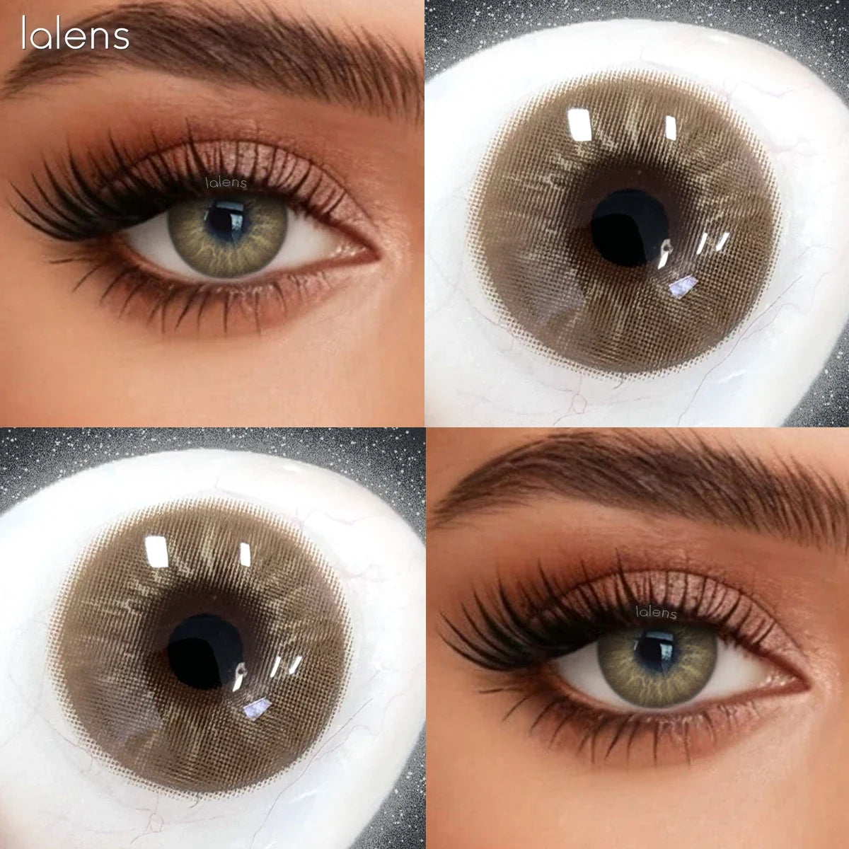 14.2mm 6 Months Disposable Soft Colored Eye Contact Lenses 2Pcs Natural Daily Look Cosmetic Contacts Lens