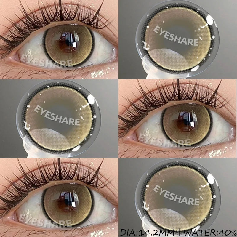 1 Pair Cosplay Contact Lenses for Eyes Colored Fashion Pink Contacts Lens Purple Cosmetic Pupil Yearly Contact Lenses