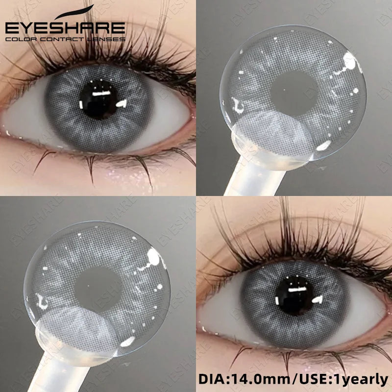 2pcs Natural Color Contact Lenses for Eyes Gray Lenses Colorcont Korean Lenses Yearly Beauty Brown Eye Contacts Lens