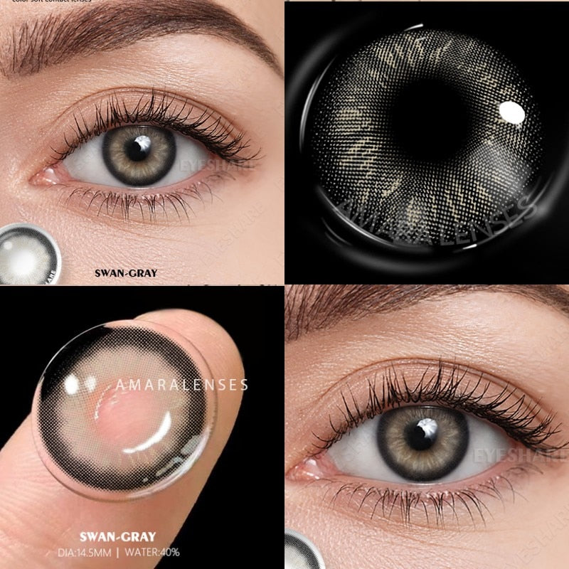 Natural Color Lens Eyes 2pcs Color Contact Lenses For Eyes Beauty Contact Lenses Eye Cosmetic Color Lens Eyes