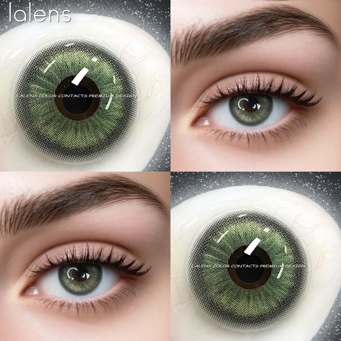 14.20mm Natural Circle Colored Contact Lenses,  Vision Correction Diopters, for Women Daily Beauty & Cosmetic Makeup