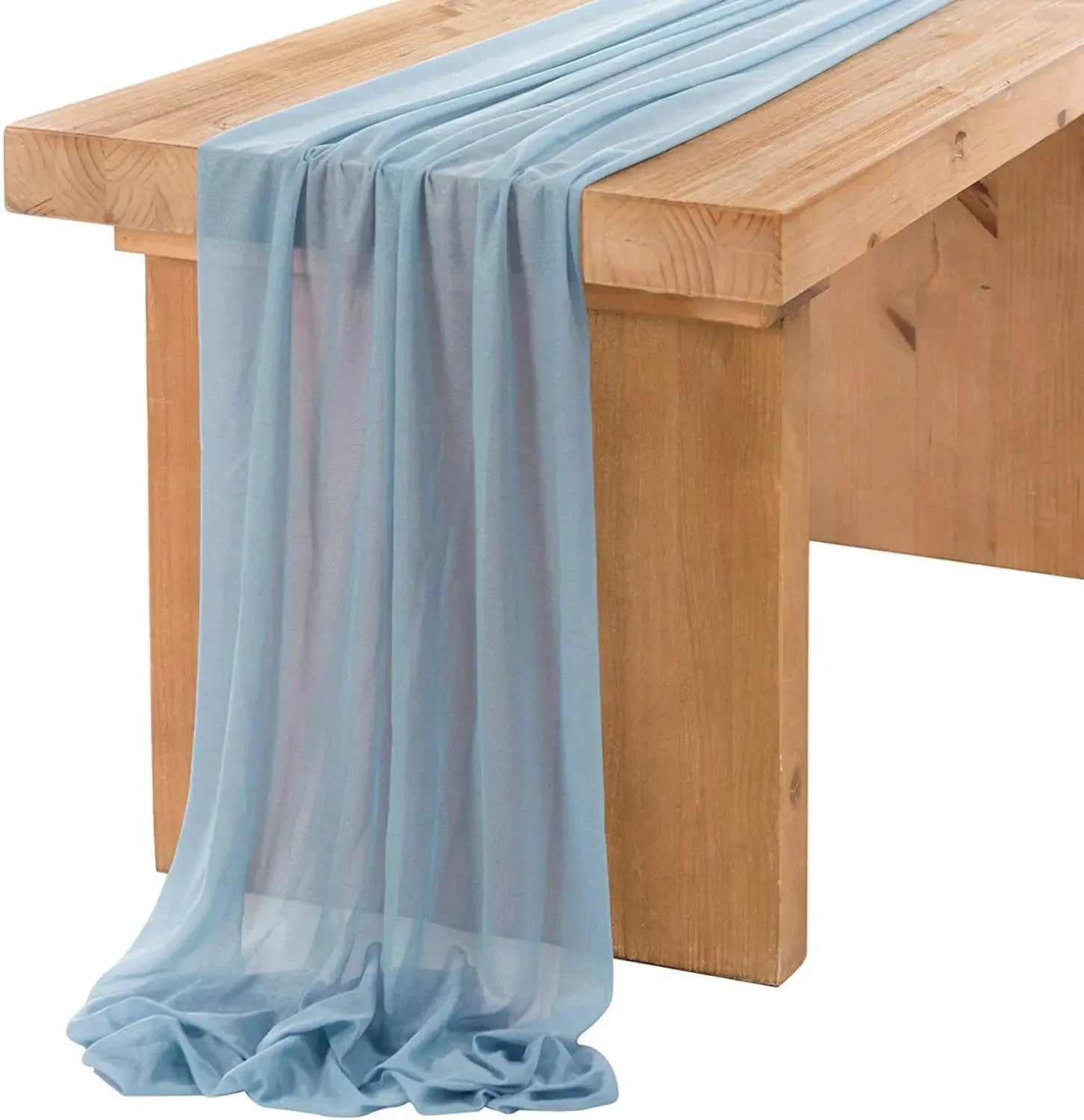 Beautiful Soft Chiffon Table Runner Tablecloth Wedding Bridal Party Home Decor Chair Sash Party Decoration Banquet Supplies 1pc