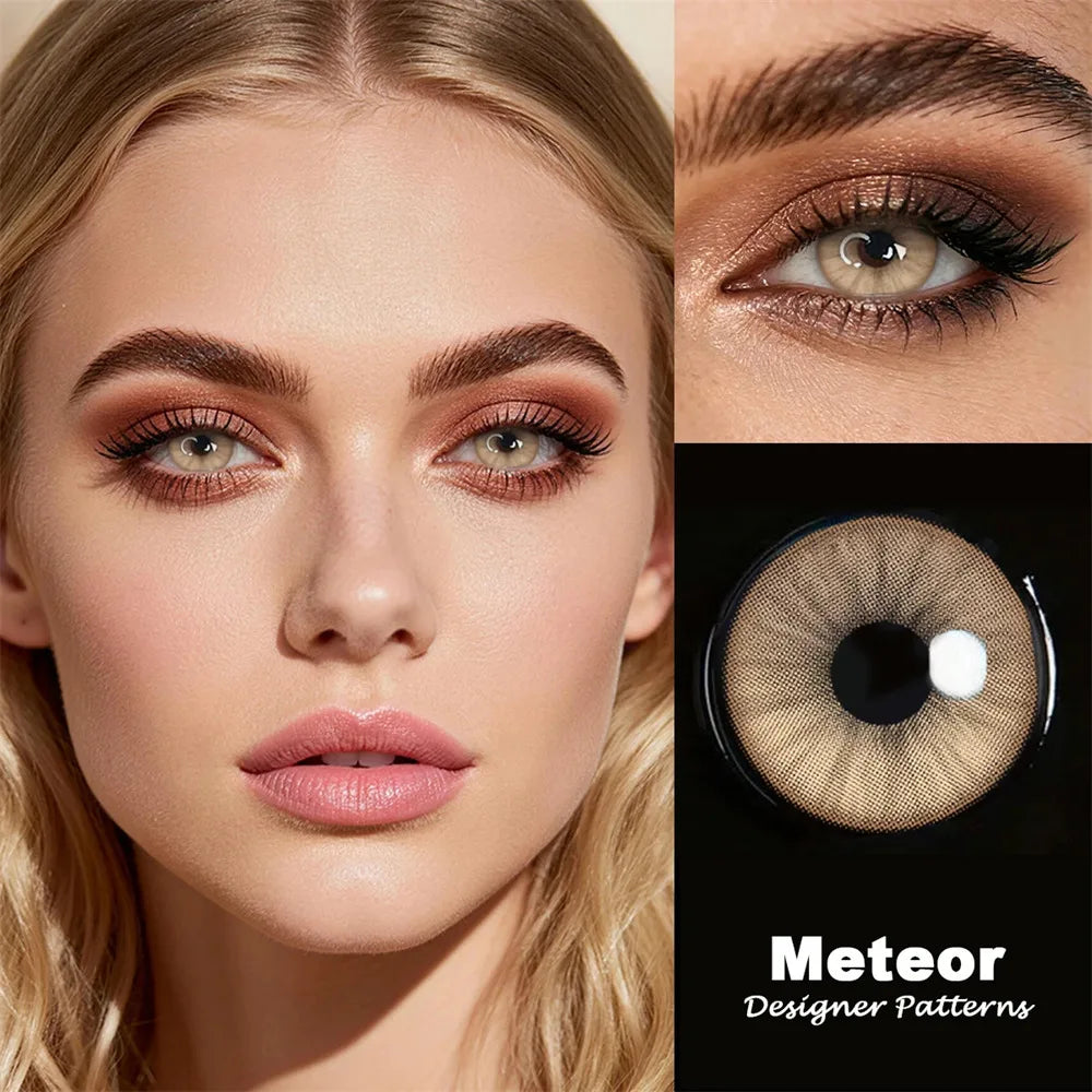 Eyes Color Contacts Colored Contact Lenses Lens Small Pupil Cosmetic Natural Student 2Pcs 6 Months Half Year Use