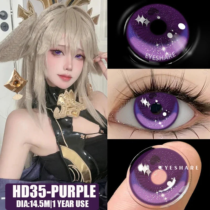 2pcsCosplay Anime Eyes Lenses for Eyes NEBULA Makeup Sharingan Beauty Contact Lenses Eye Cosmetic Color Lens Eyes
