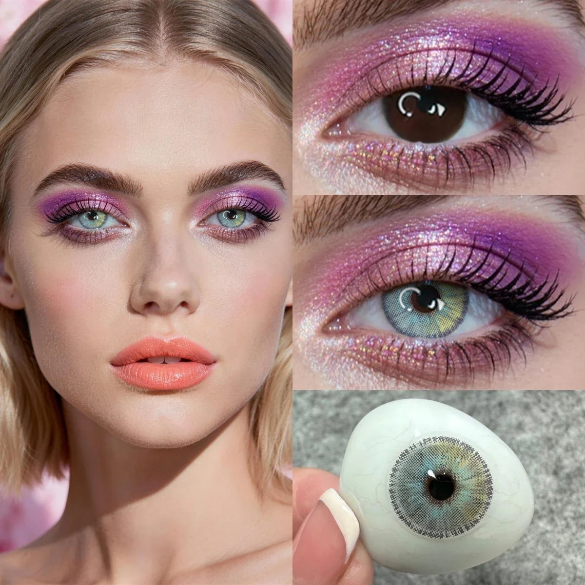 Colored Contact Lenses Power Urban Layer Natural Eye Beauty Lens for Women Daily Makeup