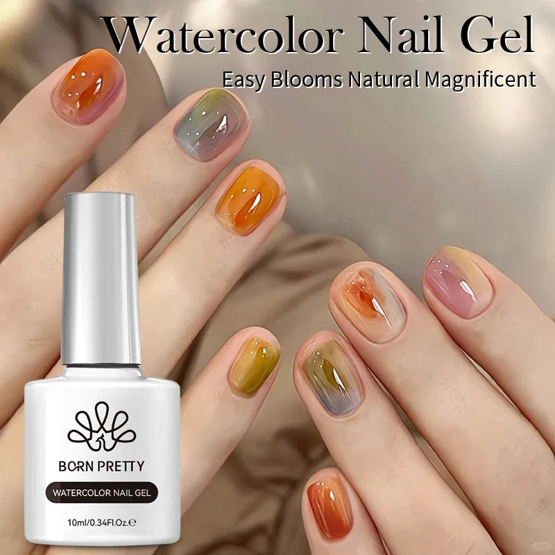 10ml Leopard Cat Magnetic Eye Gel Nail Polish Autumn Night Coffee Brown Glass Beads Soak Off UV LED Manicure Nail Ar