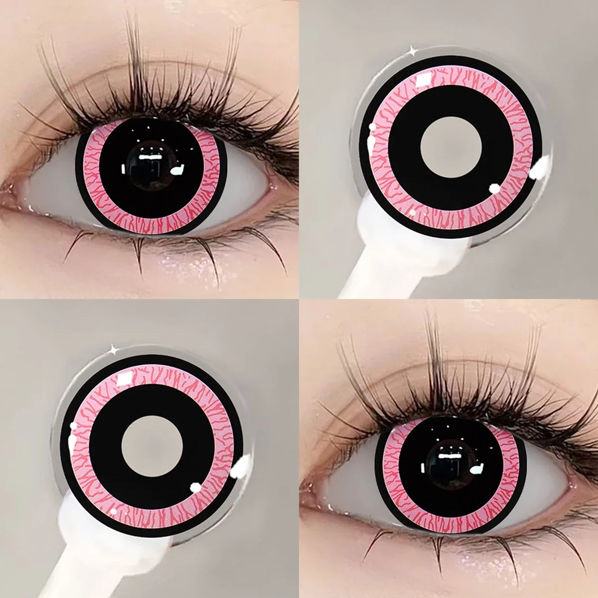 1 Pair Cosplay Contact Lenses for Eyes Cosplay Anime Lenses Multicolored Lenses Halloween Blue Eye Pupilentes 1 Year