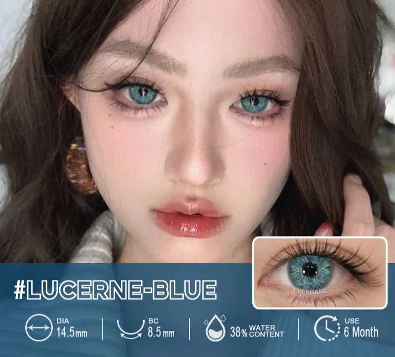 1 Pair Brown color Contact Lenses for Eyes Blue Lenses Gray contact Lenses eye makeup Eye Cosmetics