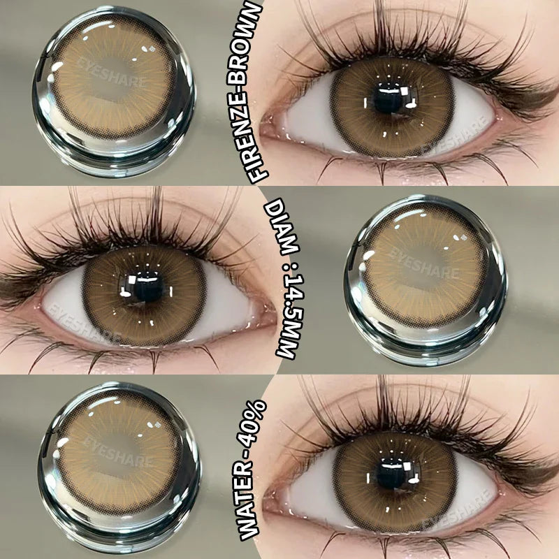 1Pair Colored Contact Lenses for Eyes Natural Contact Lenses Fashion Lense Blue Eye Lenses Green Eye Contacts Yearly