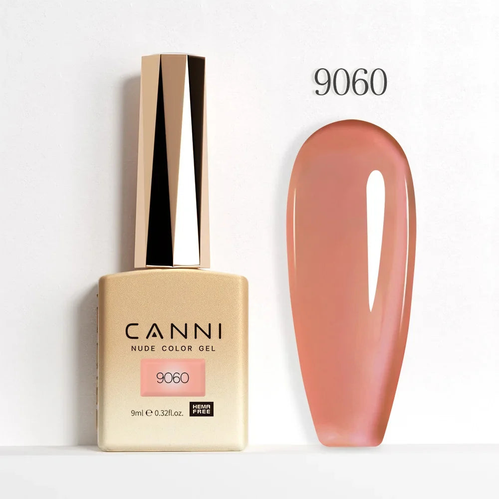 Nail Gel Polish HEMA FREE Translucent Jelly Gel Varnish Semi Transparent Super Glossy Ultra Consistency Round Shape Brush