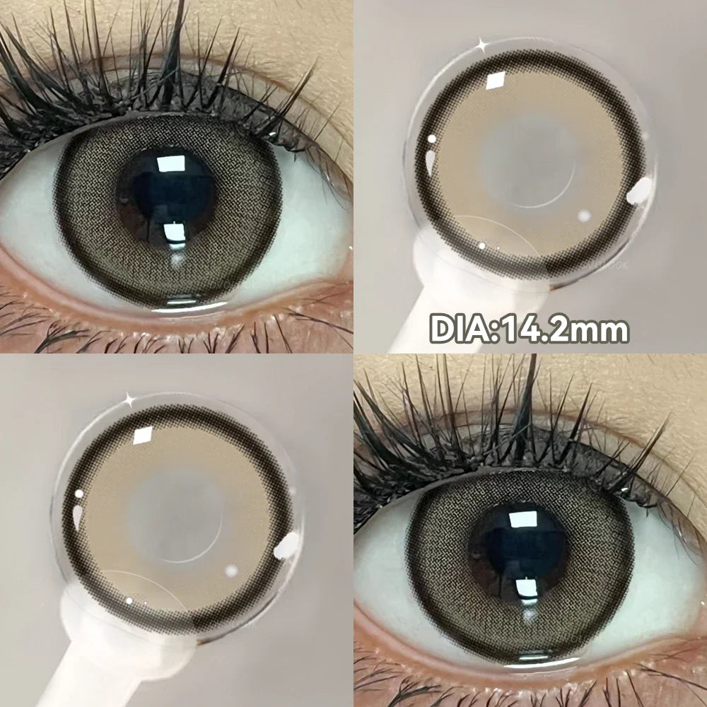 2pcs Cyberpunk Blue Contact Lenses for Eyes Fashion Color Pupils Beauty Eye Color lenses Natural Gray Lens Myopia Lenses
