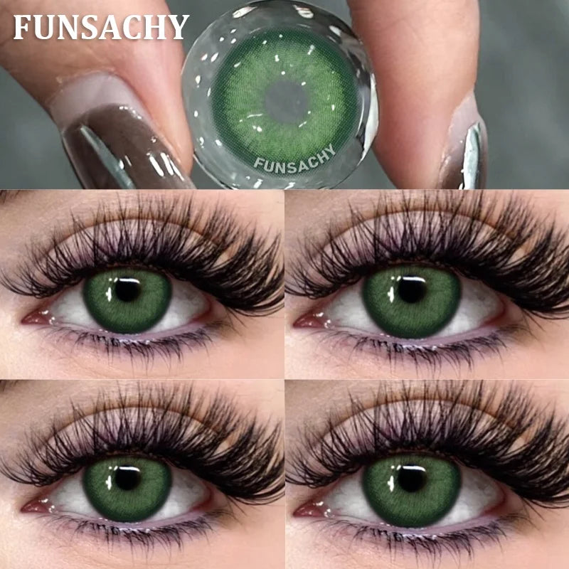 1 Pair Big Black Color Contact Lenses Natural Gray Lenses Blue Korean Eye Makeup Contacts Yearly Beauty Pupils Cosmetic