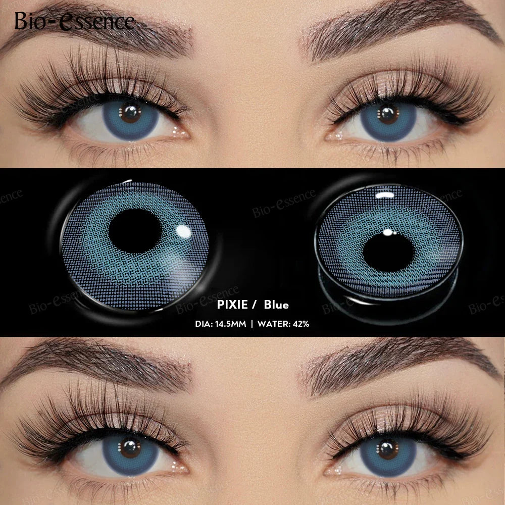 1 Pair Colored Contact Lenses for Eyes Brown Eye Lens Gray Contact Blue Lenses Natural Eye Contact Fashion Lenses