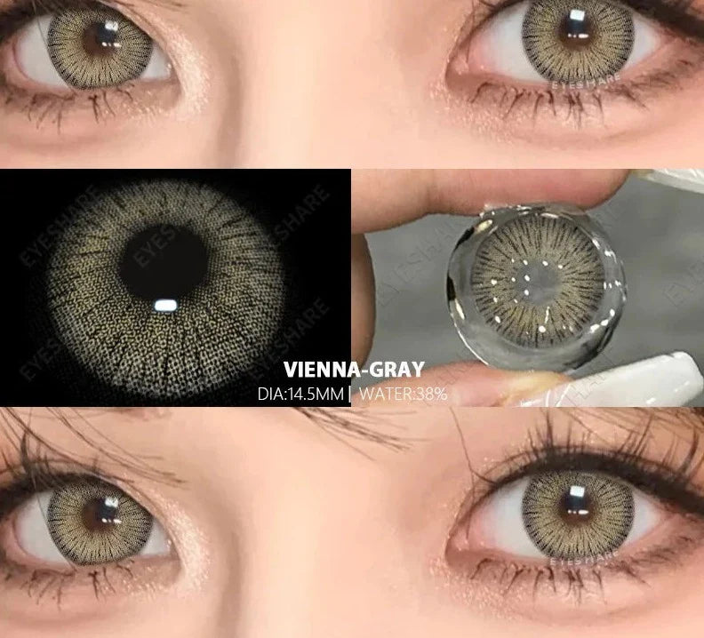 1pair/2pcs Colored Contact Lenses for Eyes Natural Green Lenses Blue Contact Lens Gray Contacts High Quality Lenses