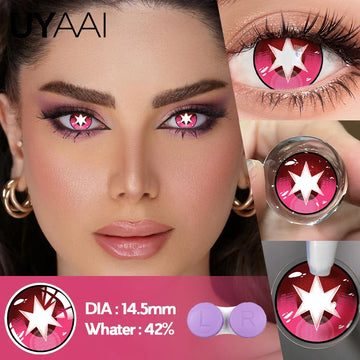 Halloween Cosplay Cosmetics Color Contact Lenses Red Color Lens Anime White Lenses Big Eye Lenses