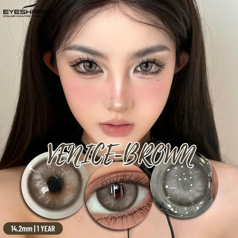 1 Pair Color Contact Lenses for Eyes Blue Eye Contacts Brown Natural Contact Lenses Gray Pupils Green Contacts Yearly